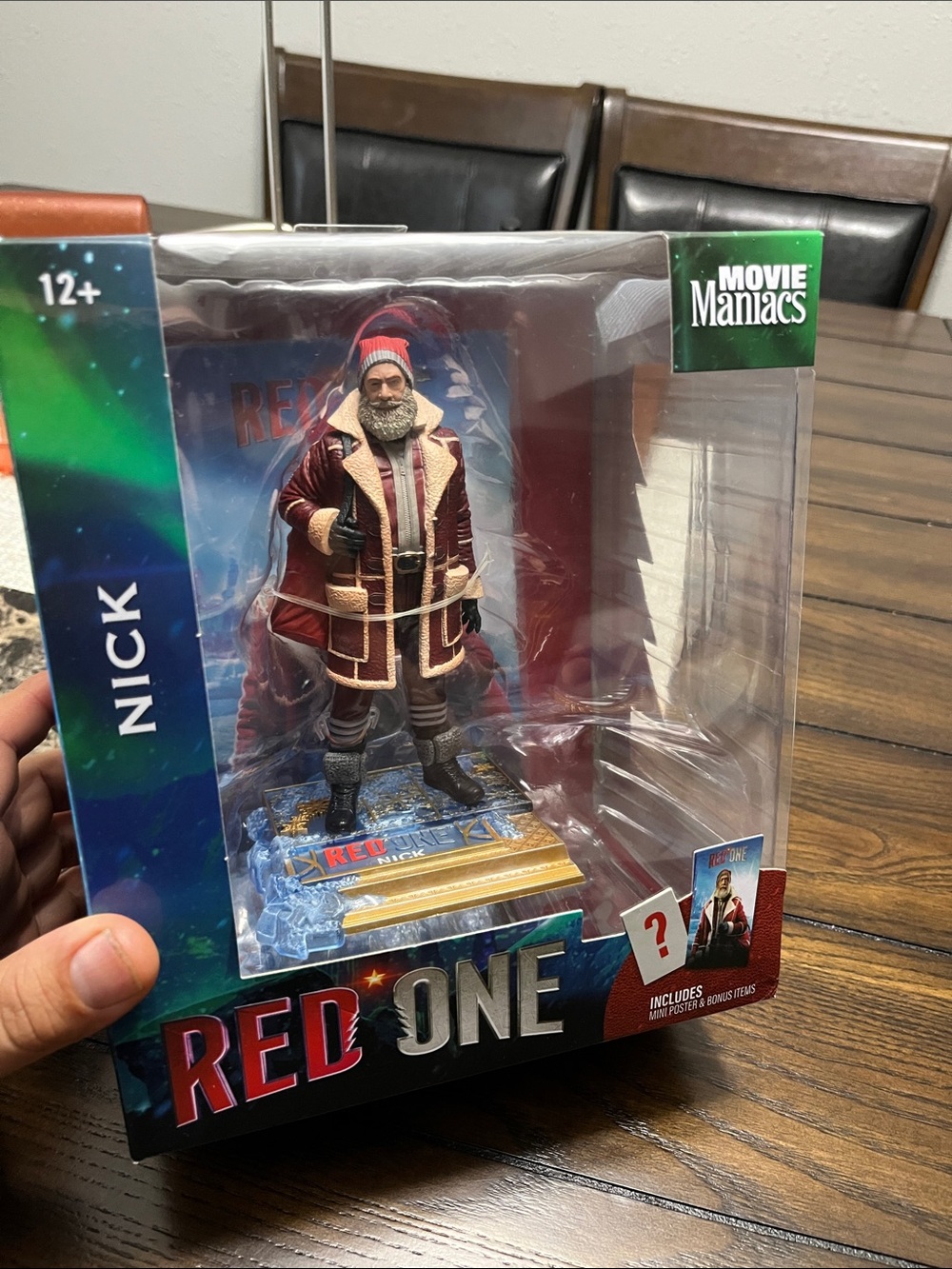 Red One Nick Action Figure - Red, White, Brown, Black, Gold